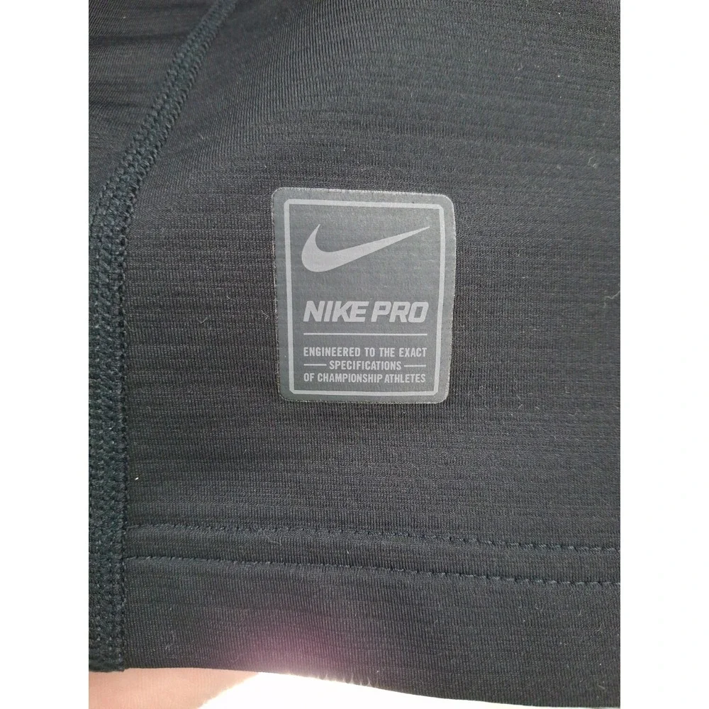 Nike Pro Hyperwarm Fitted Large Black Compression Shirt